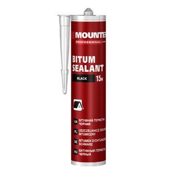 Герметик бітумний Mounter Bitum чорний 280мл, 000007383 фото