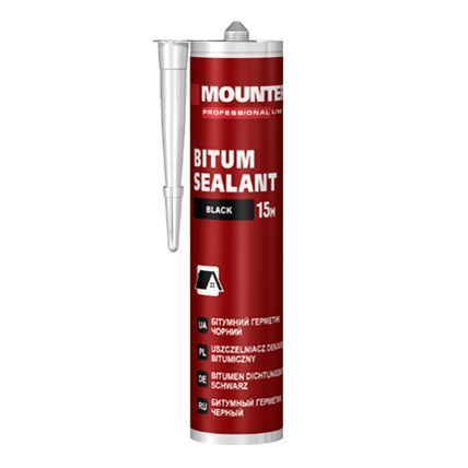 Герметик бітумний Mounter Bitum чорний 280мл, 000007383 фото