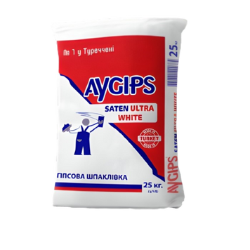 Шпаклевка Aygips Saten Ultra White (25 кг) 000006478 фото
