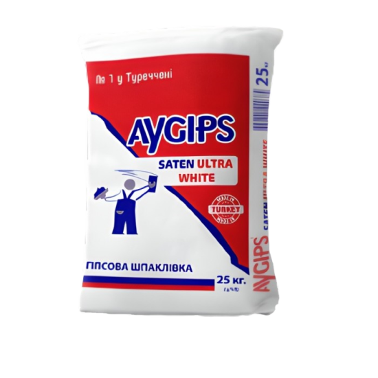 Шпаклевка Aygips Saten Ultra White (25 кг) 000006478 фото