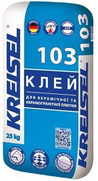 Kreisel 103 Клейова суміш для плитки посилена 25кг (42) 000000237 фото