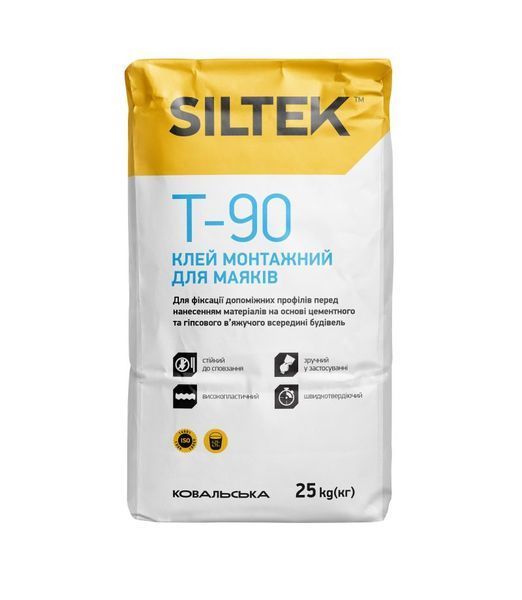 Siltek T-90 Клей монтажний для маяків (25 кг) 000008325 фото