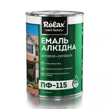 Емаль ПФ-115 Ролакс 2.8кг чорна 000005939 фото