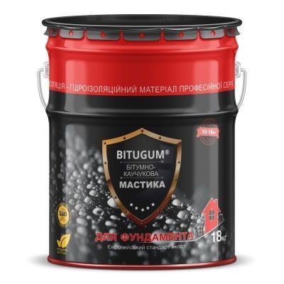 Мастіка ТМ Бітугум гідроізоляційна покрівельна, 18кг 000005839 фото