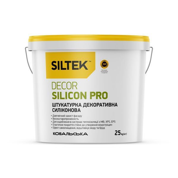Silttek Decor Si х Si Pro Штукатурка декоративна силікат-силіконова камінцева 1.5мм, база DA 25кг 000009051 фото