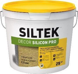 Silttek Decor Si х Si Pro Штукатурка декоративна силікат-силіконова камінцева 1.5мм, база DС 25кг 000009363 фото